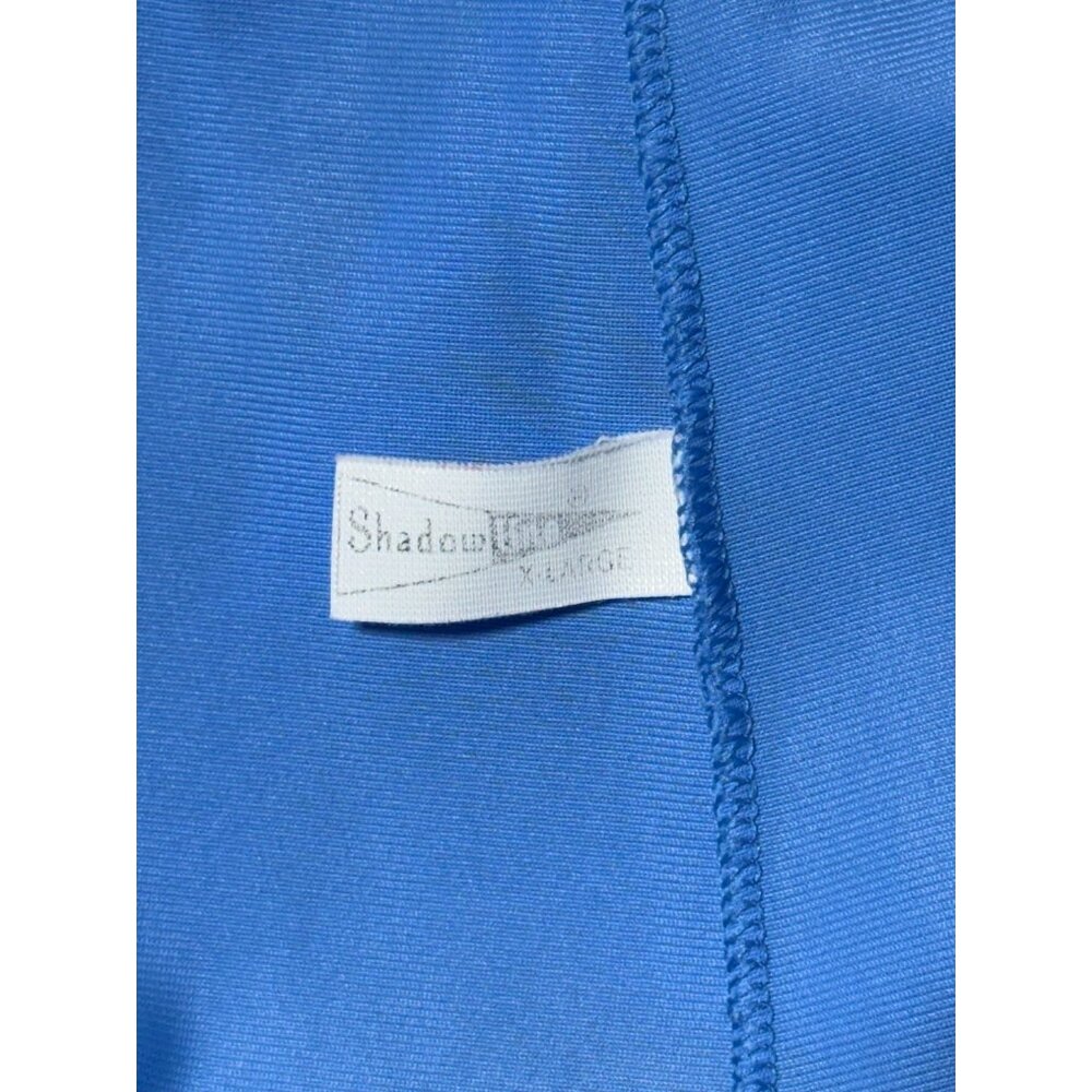 Shadowline Vintage Long Blue Button-Down Robe - Picture 7 of 8